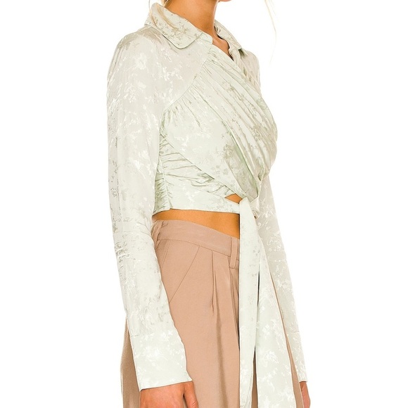 Lovers & Friends Elaine Top in Jade Green - Picture 5 of 6